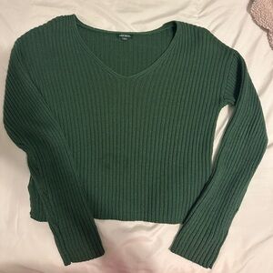 Wild Fable Forest Green Knit Top